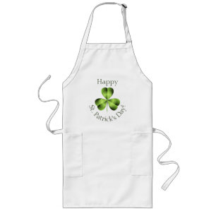Tablier Long Graphique shamrock à trois feuilles