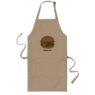 Tablier Long "Grill Master : Le BURGER C légendaire