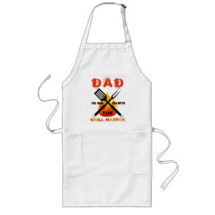 TABLIER LONG GRILL MASTER - L'HOMME LE MYTHE LA LÉGENDE