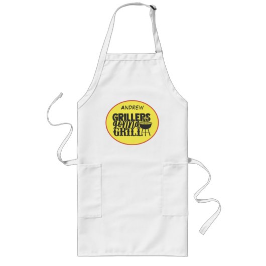 Tablier Long Grillers Barbecue Humour Jardin Tailgate BBQ Fun (Devant)
