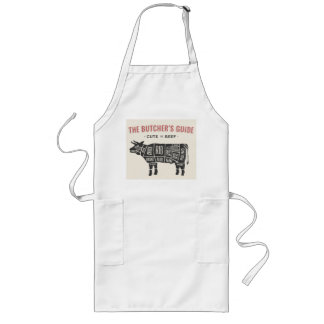 Tablier Long Guide des bouchers Coupes de boeuf