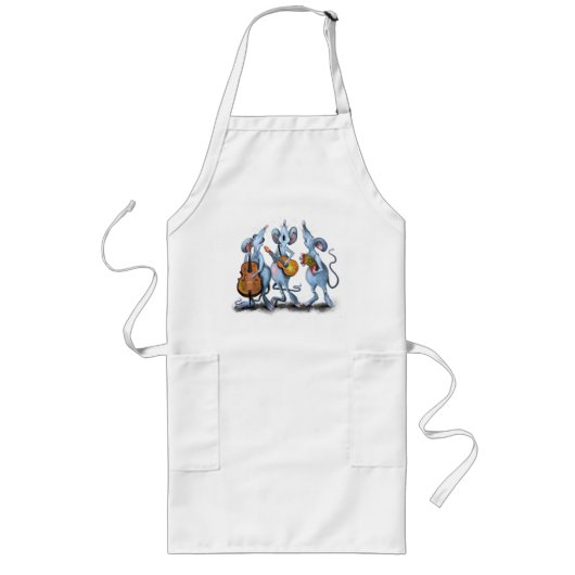 Tablier Long Happy Mouse Music Band Apron Fun (Devant)