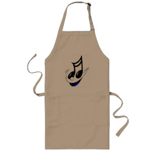 Tablier Long Happy Music Key Apron