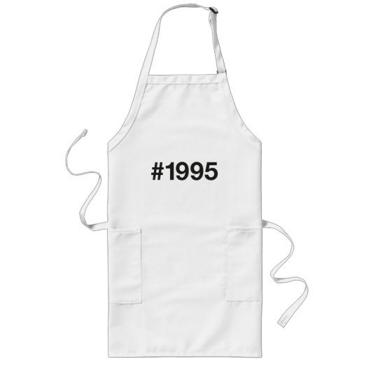 Tablier Long Hashtag 30 Anniversaire 1995 (Devant)