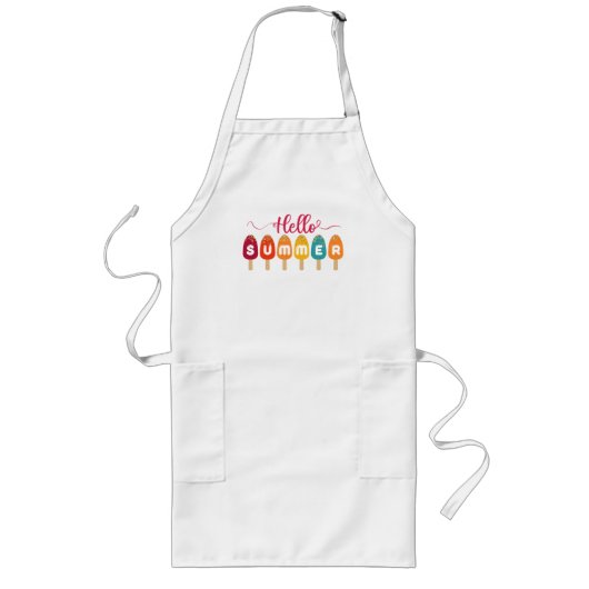 Tablier Long Hello Summer Colorful Popsicle (Devant)