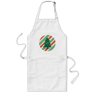 Tablier Long Holiday Apron - Retro Christmas Design