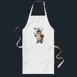 Tablier Long Holy Cow I'm 60 Funny 60th Birthday Gift Apron<br><div class="desc">Un drôle de cadeau pour le 60ème anniversaire. Le message est "La vache sainte ! J'ai 60".  Une vache caricature souriante a une pancarte avec l'âge dans sa patte gauche,  faisant le geste des pouces avec sa patte droite .  L'âge peut être changé.</div>