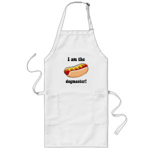 Tablier Long Hot dog drôle