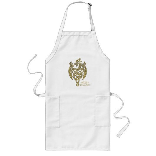 Tablier Long HOUSE OF THE DRAGON | Golden Filigree Dragon Crest (Devant)