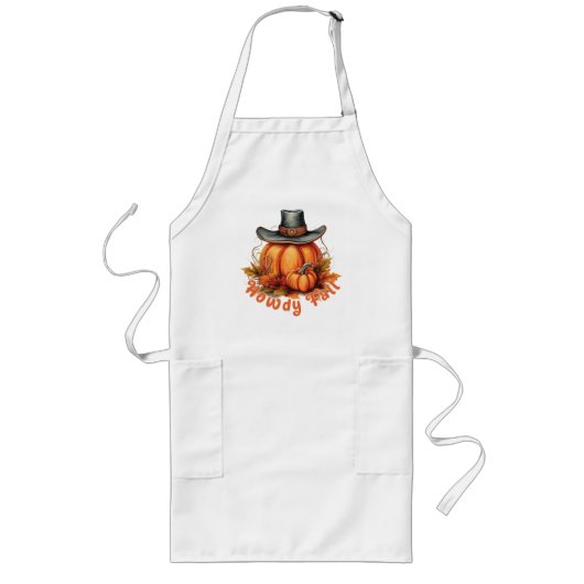 Tablier Long Howdy Fall - Vibes d'automne rustiques (Devant)