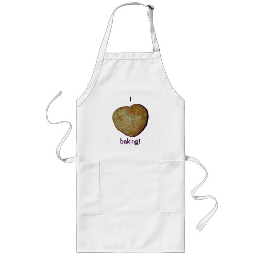 Tablier Long I Baking du coeur Apron de Pavot au citron (Devant)