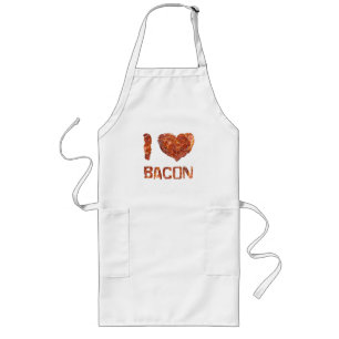 Tablier Long I Love Bacon
