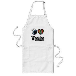 Tablier Long I Love (Coeur) Westies
