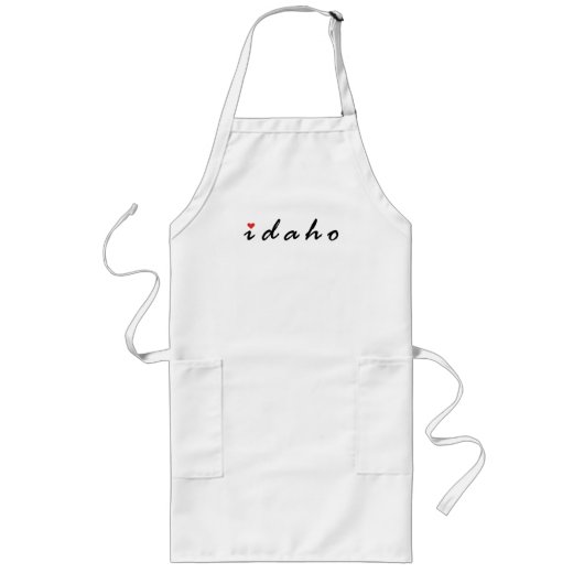 Tablier Long I love Idaho (Devant)