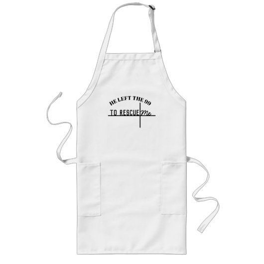 Tablier Long Il A Quitté Les 99 Pour Me Secourir Une Bible Insp (Devant)