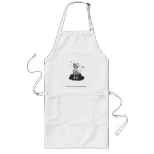 Tablier Long Illustration de chat pour enfants, mignon kitty de