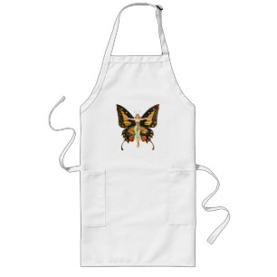 Tablier Long Illustration de femme volant papillon Flapper