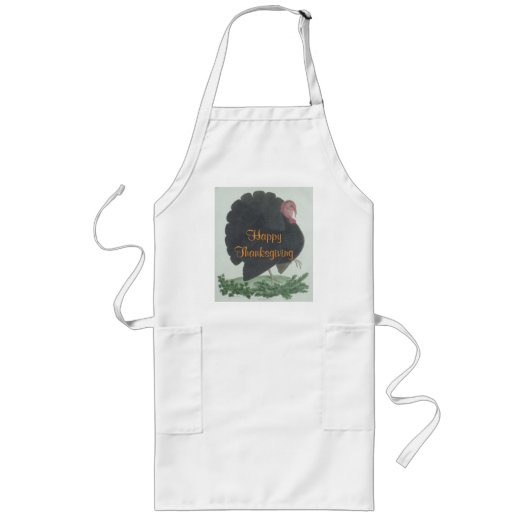 Tablier Long Illustration vintageThanksgiving Apron (Devant)