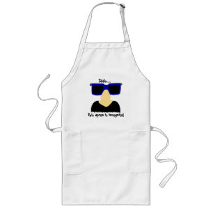 Tablier Long Incognito Moustache et lunettes Apron