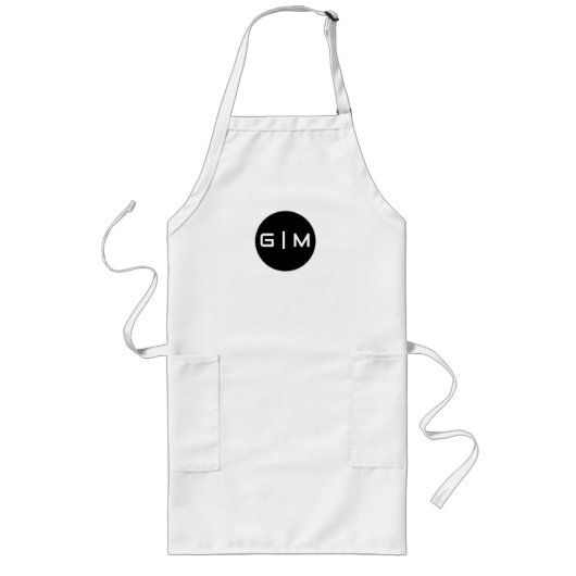 Tablier Long Initiales personnalisables nom (Devant)