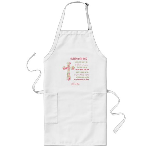 Tablier Long Irish Blessing For GODDAUGHTER - Cadeau Personnali (Devant)