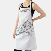 Tablier Long Island The Hamptons Map Black (Insitu)