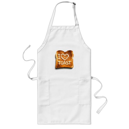 Tablier Long J'adore Toast (Devant)