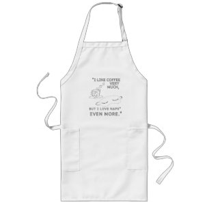 TABLIER LONG J'AIME BEAUCOUP LE CAFÉ