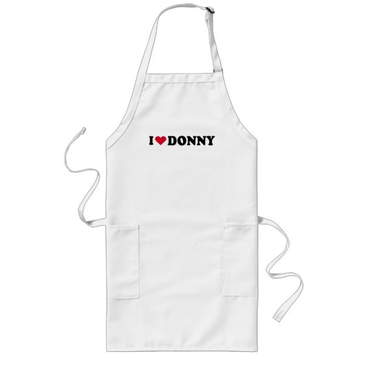 TABLIER LONG J'AIME DONNY (Devant)