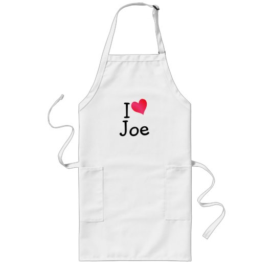 Tablier Long J'aime Joe (Devant)