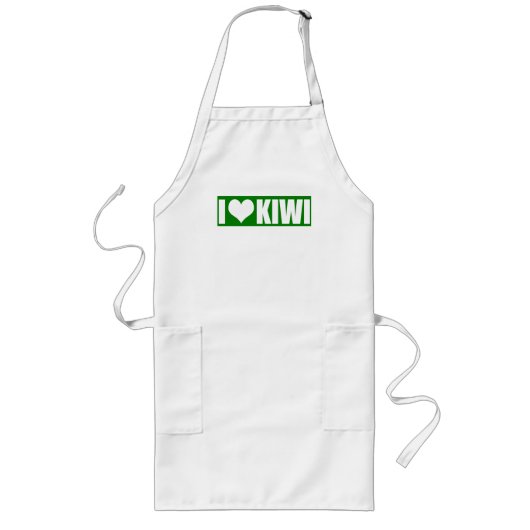 Tablier Long J'aime le kiwi (Devant)