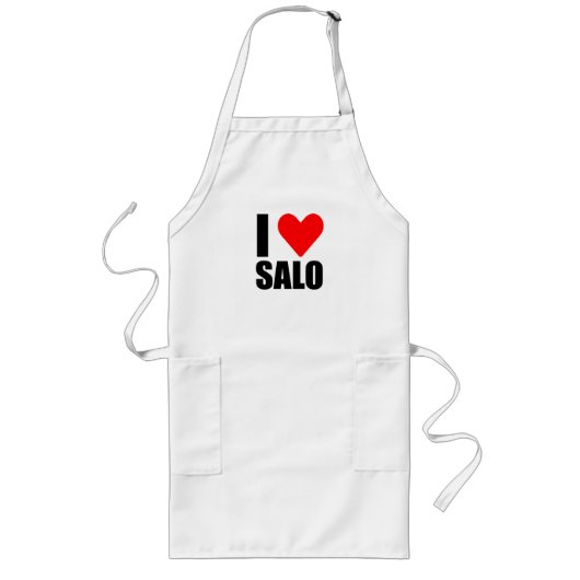 Tablier Long J'aime le salo ukrainien (Devant)