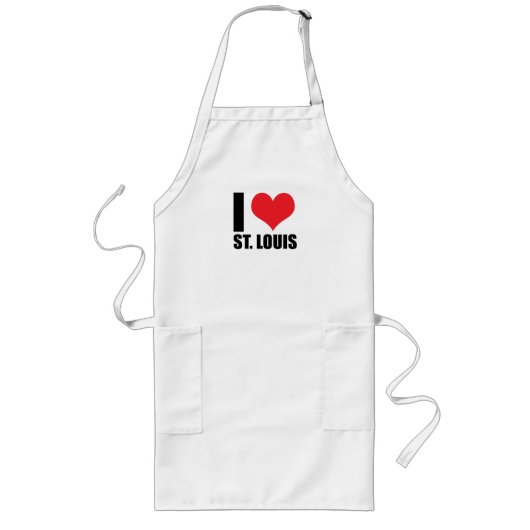 Tablier Long J'aime Saint-Louis (Devant)