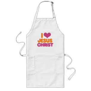 Tablier Long Je Coeur Jésus Christ