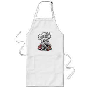 Tablier Long Je cuisine et je sais des choses drôle cuisine