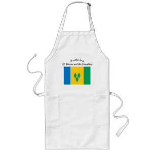 Tablier Long "Je préférerais être à St. Vincent" Design