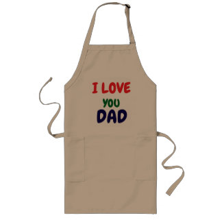 Tablier Long Je t'aime Papa Simple 