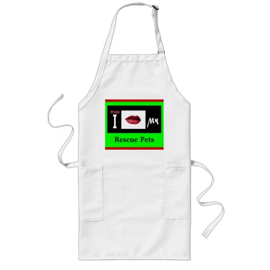 Tablier Long J'Embrasse Mes "Animaux Secourus" USA Aprons (Devant)