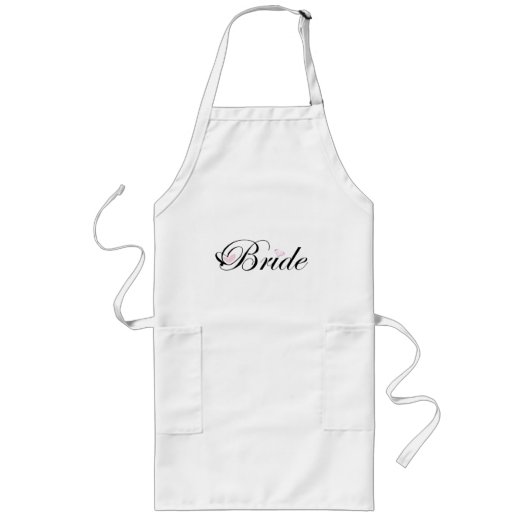 Tablier Long Jeune mariée (Devant)