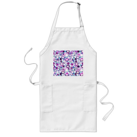 Tablier Long Jolies fleurs colorées soleils motifs (Devant)