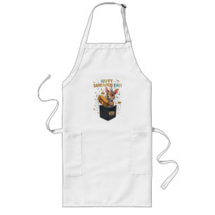 Tablier Long Joyeuse Fête du Sandwich Patron- Kangourou Foodie