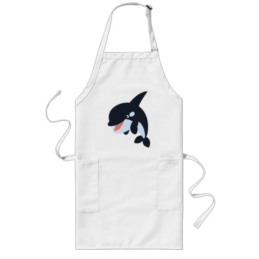 Tablier Long Joyeux Cartoon Killer Whale Apron (Devant)