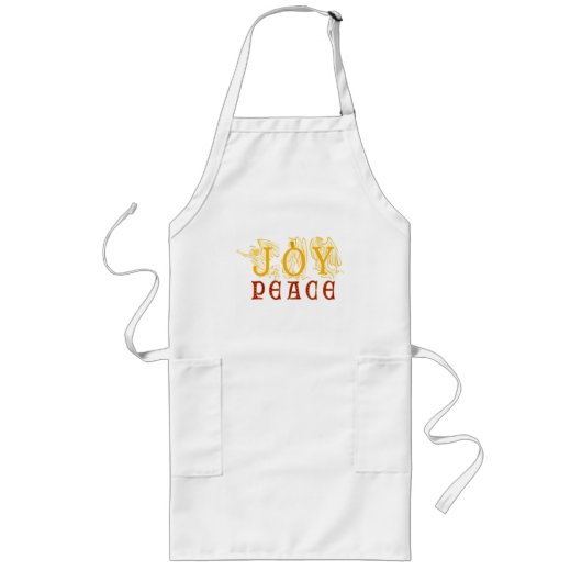 Tablier Long Joyeux Et Paix (Devant)