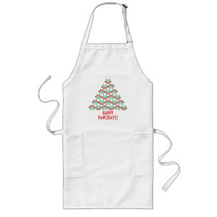 Tablier Long Joyeux pawlidays, empreinte de patte formant arbre