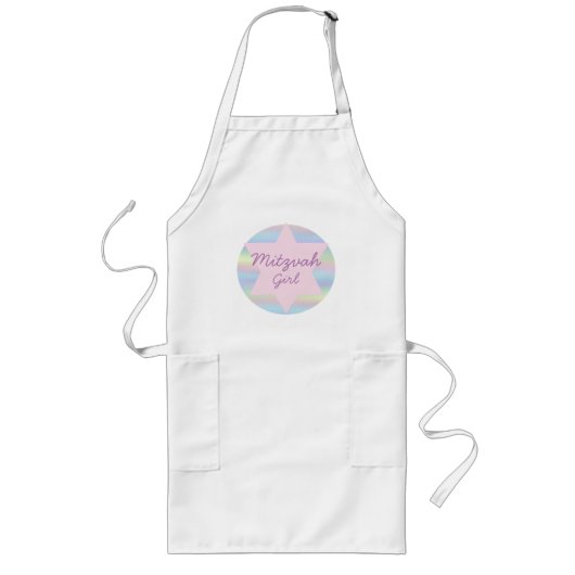 Tablier Long Juif Mitzvah Girl Superhero Apron (Devant)