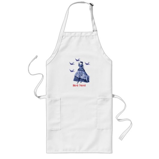 Tablier Long Jumelles pour femme Nerd (Devant)
