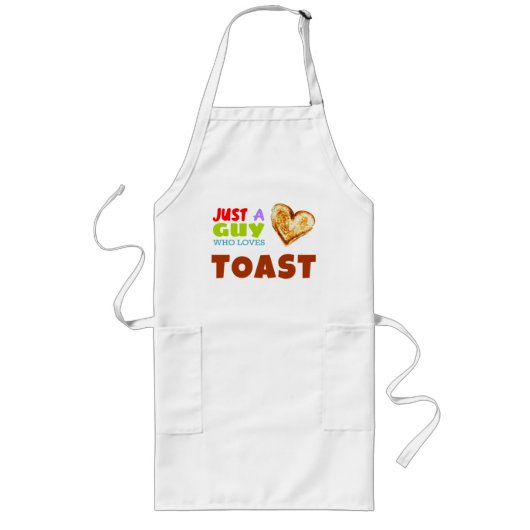 Tablier Long Juste un gars qui aime Toast (Devant)