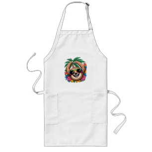 Tablier Long Kawaii Paresseux Tropical – Vibrations É estivales