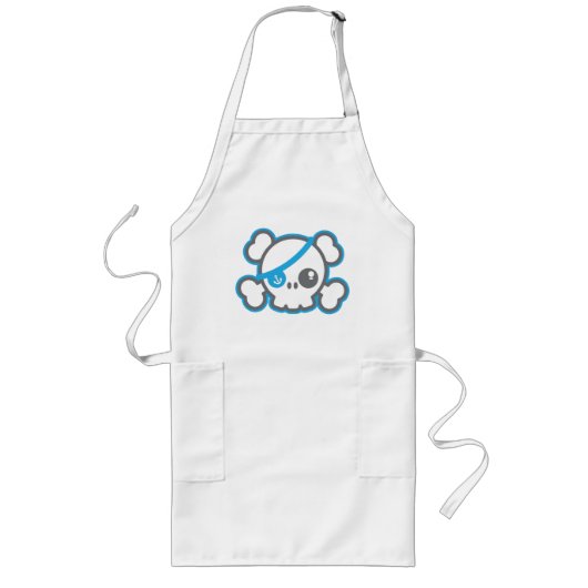 Tablier Long Kawaii Pirate Skull Kid's Apron (Devant)