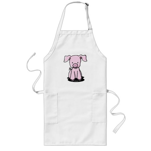 Tablier Long KiniArt Cute Baby Pig Apron (Devant)